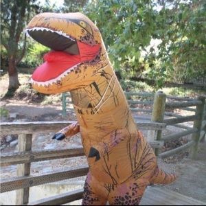 Inflatable adult Dinosaur Costume - Brown